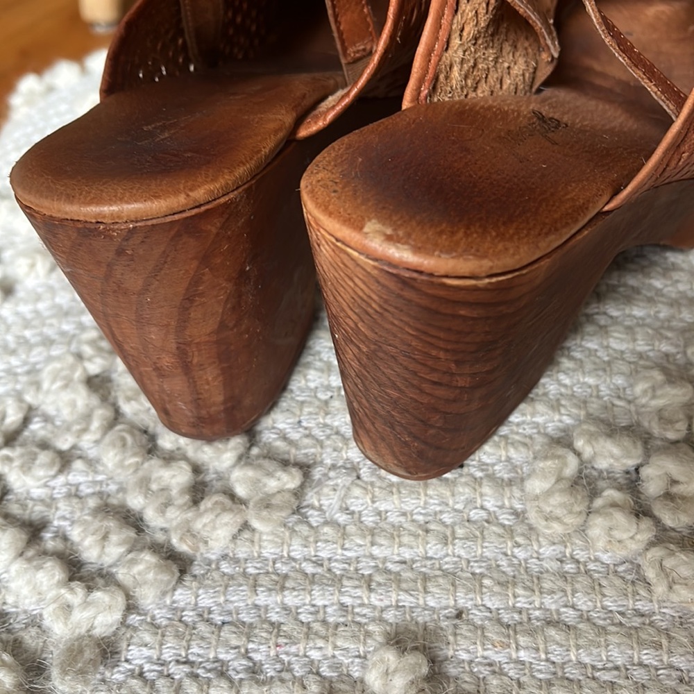 FREE PEOPLE Leather Clogs - Picture 5 of 10